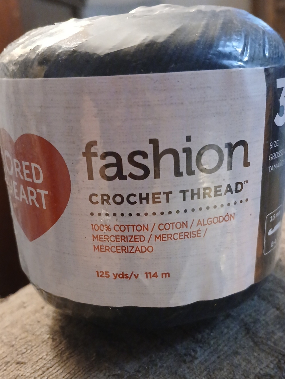 Fashion Crochet Thread in Black - Pack Of 2